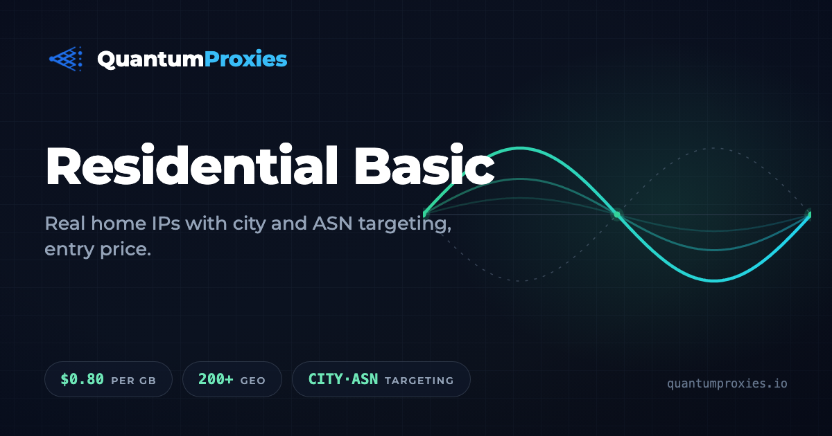Proxies for Price Monitoring – Rotating Residential from $0.80/GB