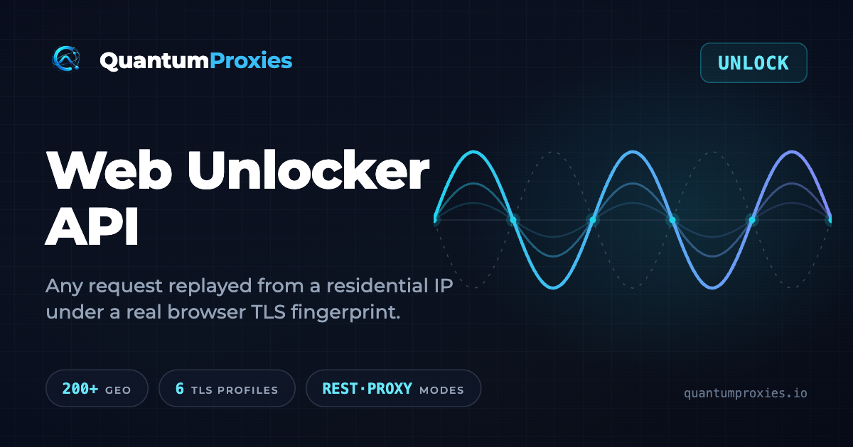 Mobile Web Unlocker on 4G/5G IPs